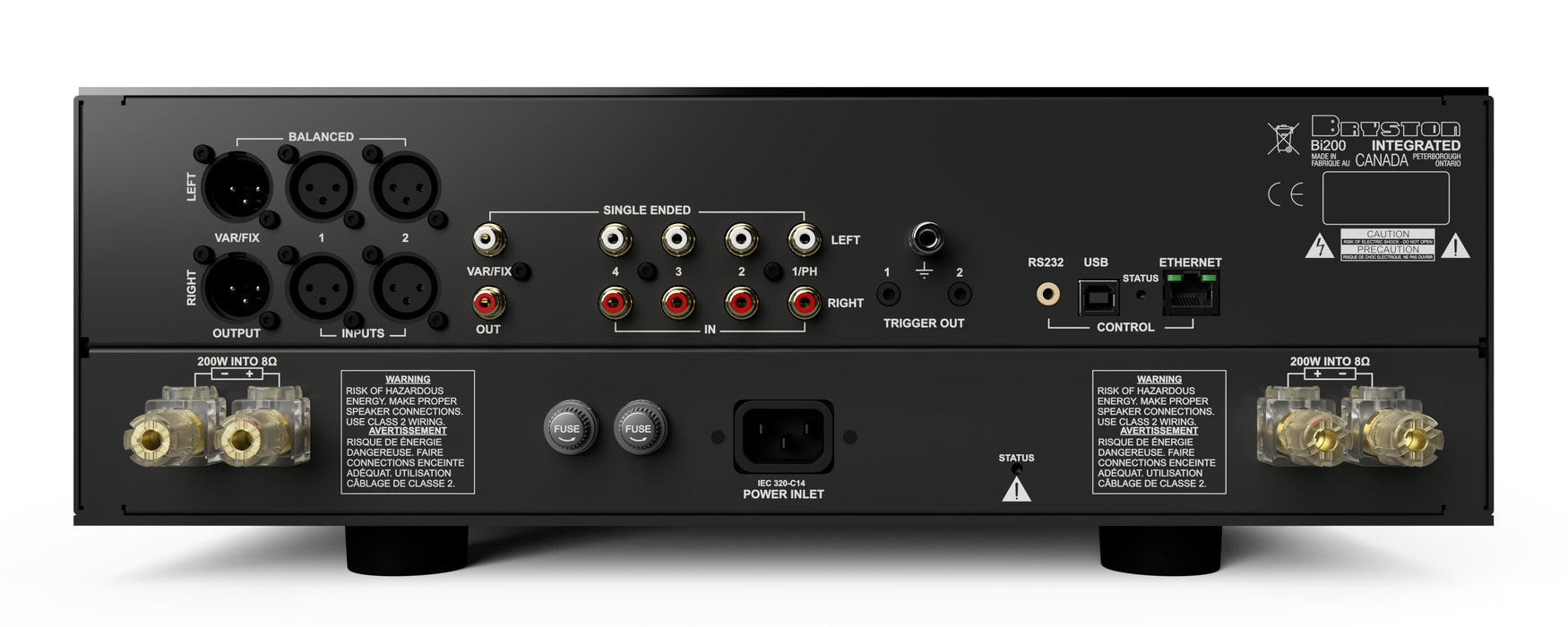 Amplificateur stéréo intégré 200Watts/Canal