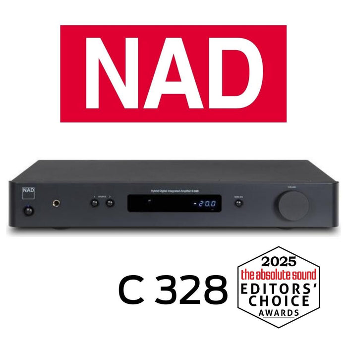 NAD C328 - Amplificateur stéréo 50W/C hybride, DAC, entrée phono