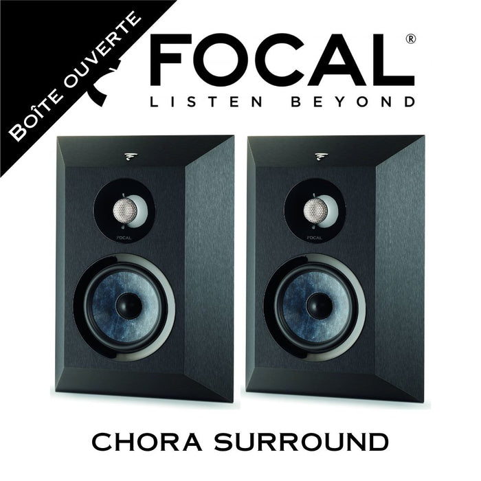 Chora Surround - Enceintes surround à 2 voies pour système de cinéma maison (la paire) (Boîte ouverte)