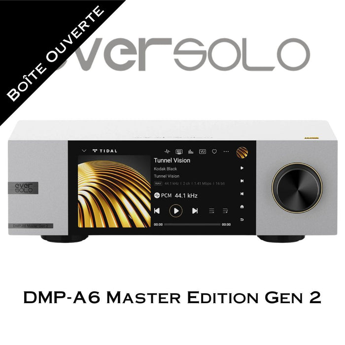 eversolo DMP A6 Master Gen 2 - Lecteur réseau audiophile, double DAC et HDMI ARC (Argent, Boîte ouverte)