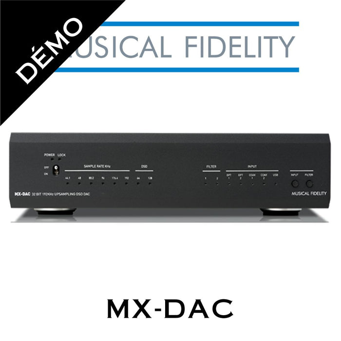 Musical Fidelity MXDAC - Dac audio capable de traiter les formats DSD64/DSD128/192kHz/24bit