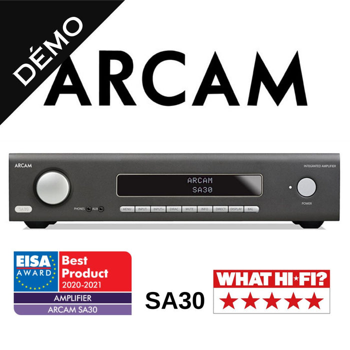 ARCAM SA30 - Amplificateur stéréo intégré 120 Watts par canal (Démonstrateur)
