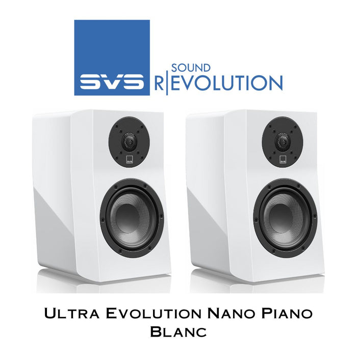 Enceintes d’étagère compactes SVS Ultra Evolution Nano – audio Hi-Fi haut de gamme pour espaces réduits
