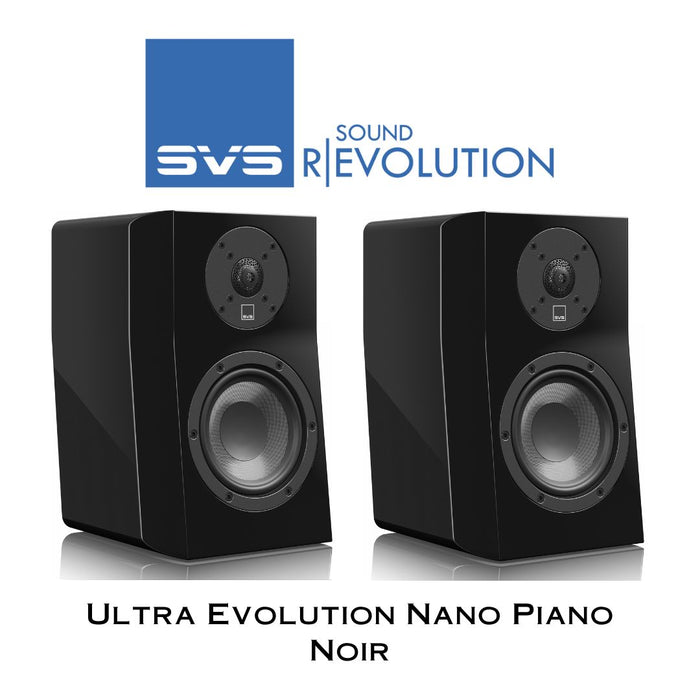 Enceintes d’étagère compactes SVS Ultra Evolution Nano – audio Hi-Fi haut de gamme pour espaces réduits