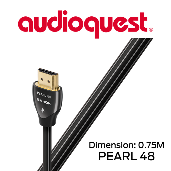 AudioQuest Pearl 48 - Câble HDMI 48Gbps 8K-10K