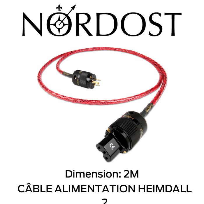 Nordost Heimdall 2 - Câble d'alimentation Micro Mono-Filament 3 x 16 AWG