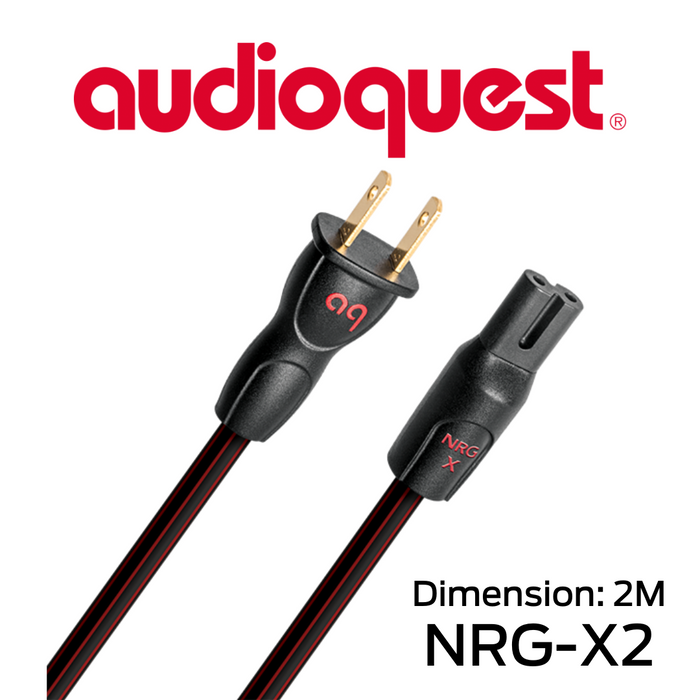 AudioQuest NRG-X2 - Câble d'alimentation tripolaire calibre 17AWG