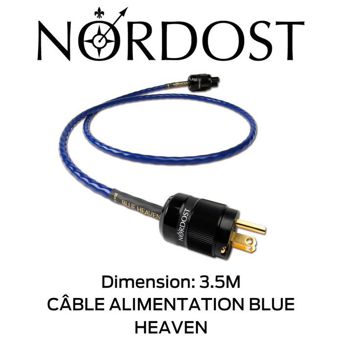 Nordost Blue Heaven - Câble d'alimentation Micro Mono-Filament 3 x 16 AWG