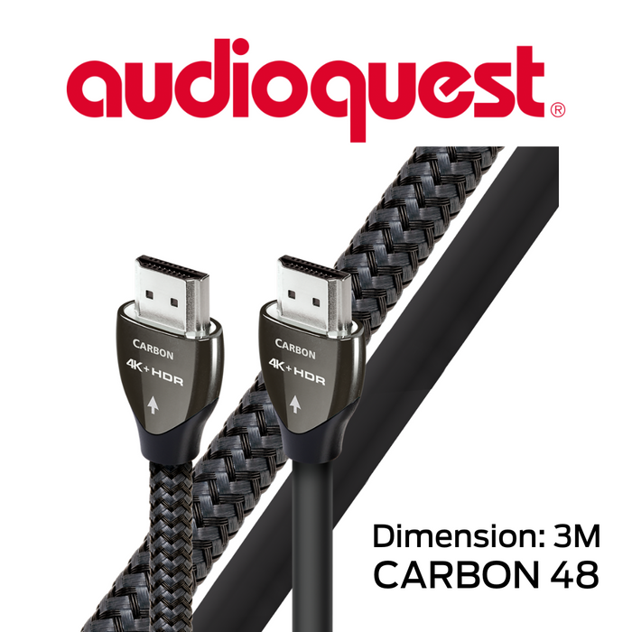 AudioQuest Carbon 48 - Câble HDMI conducteurs et eARC 8K-10K 5% argent