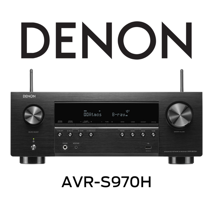 DENON AVR-S970H - Récepteur cinéma maison 70Watts 7.2 canaux 8K