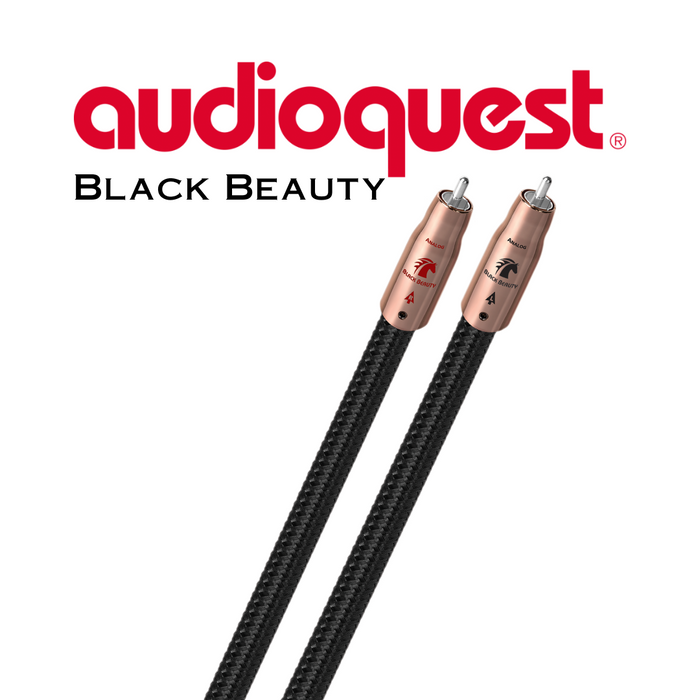 Audioquest Black Beauty - Câbles d'interconnexion RCA-RCA, zéro tech