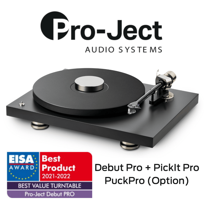 Pro-Ject Debut Pro + Pick It Pro - Table tournante pour audiophile avec cartouche Pick It Pro finition piano noir