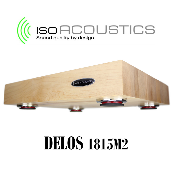 IsoAcoustics Delos 1815M2 Érable - Bloc dimensions 18"L x 15"P x 3"H