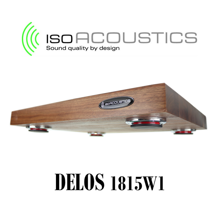 IsoAcoustics Delos 1815W1 Noyer - Bloc isolant 18"L x 15"P x 1,75"H