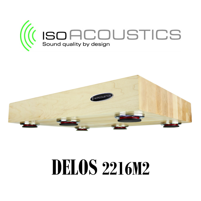 IsoAcoustics Delos 2216M2 Érable - Bloc isolant 22"L x 16"P x 3"H