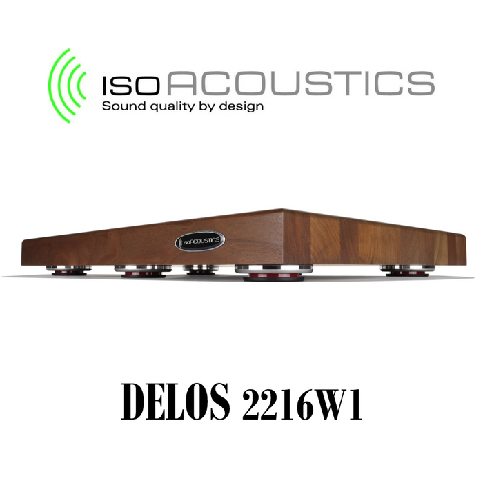 IsoAcoustics Delos 2216W1 Noyer - Bloc isolant 22"L x 16"P x 1.75"H