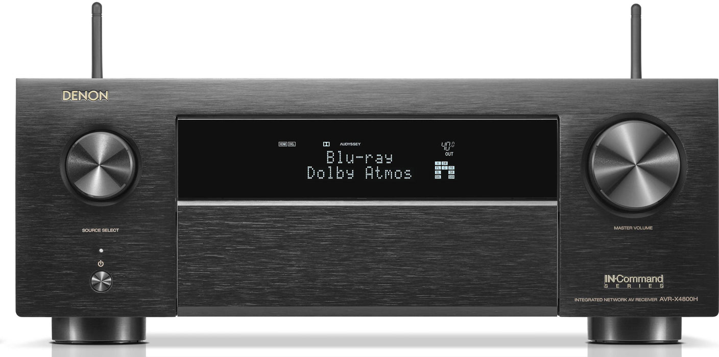 Denon AVR-X4800H - Récepteur cinéma maison 125Watts/Canal HEOS, 9.4 canaux Dolby Atmos