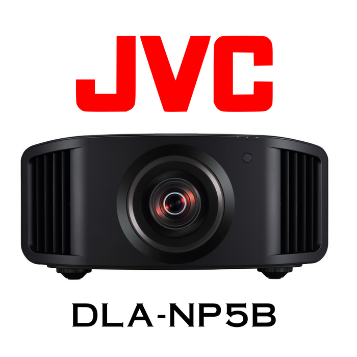 JVC DLA-NP5B - Projecteur Matrice D-ILA en 4K HDR10+, HLG, Frame Adapt HDR, luminosité forte à 1900 Lumens, 2x HDMI 4K120, rapport de contraste 400,000:1 et compatible avec Hybrid Log-Gamma.