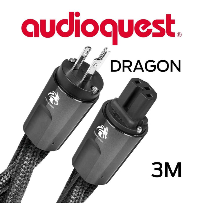 Audioquest Dragon - Câble d'alimentation à courant élevé variable 11AWG 20Amp RMS@125VAC 72vDBS