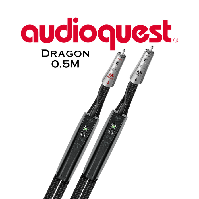 Audioquest Dragon - Câble interconnection analogique RCA mâle/RCA mâle