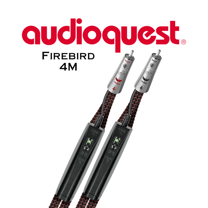 Audioquest Firebird - Câble audio RCA-RCA ◉ 72 V DBS (paire)