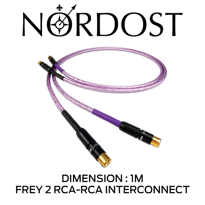 NORDOST Frey 2 - Câble d'interconnexion RCA-RCA, 5 conducteurs à noyau solide