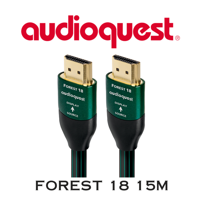 AudioQuest Forest 18 - Câble HDMI 18Gbps/48Gbps 8K-10K 0.5% argent