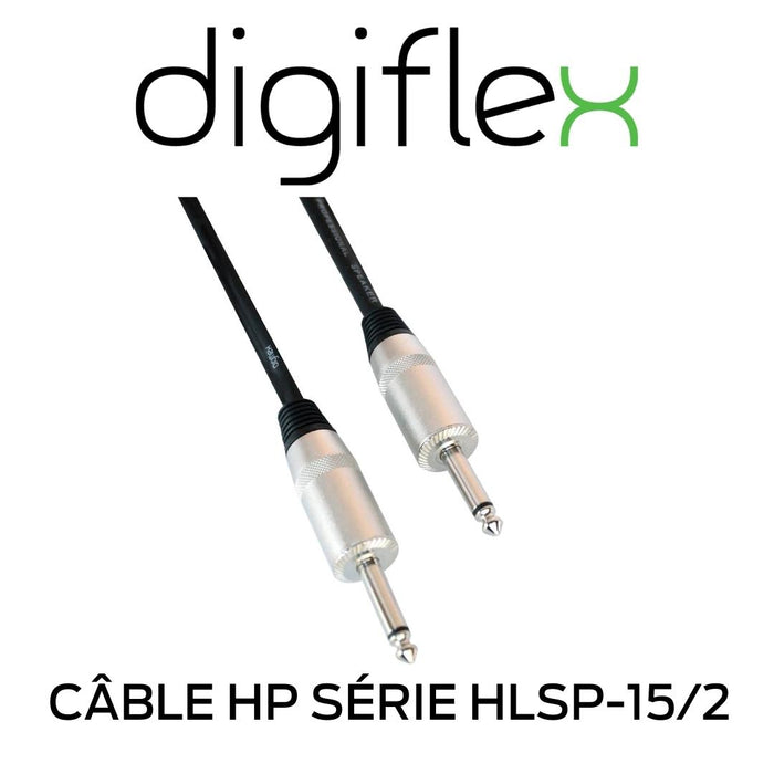 Digiflex - Câble de haut-parleurs ¼″ à ¼″ Série HLSP 15 AWG