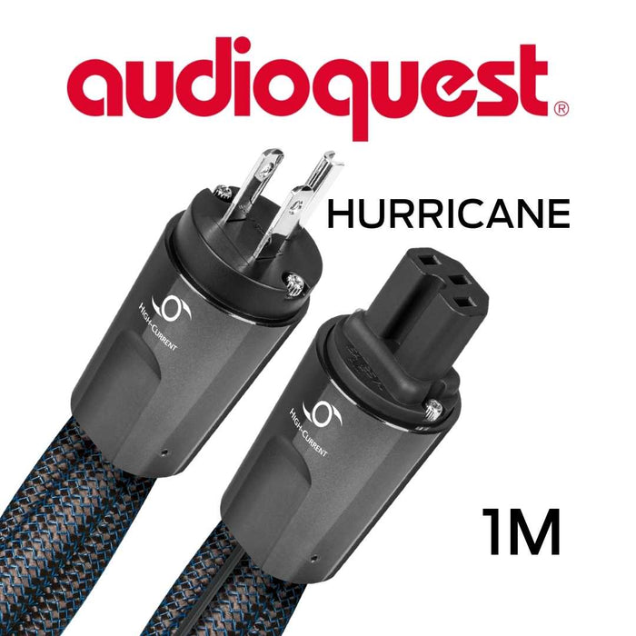 Audioquest Hurricane - Câble d'alimentation à courant élevé variable calibre 11AWG 20Amp RMS@125VAC 72vDBS PSC+