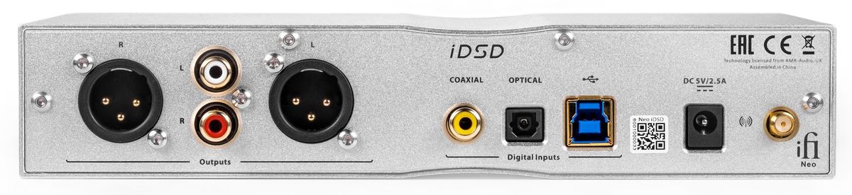 Amplificateur d'écouteur/DAC 32 bits/768kHz/DSD