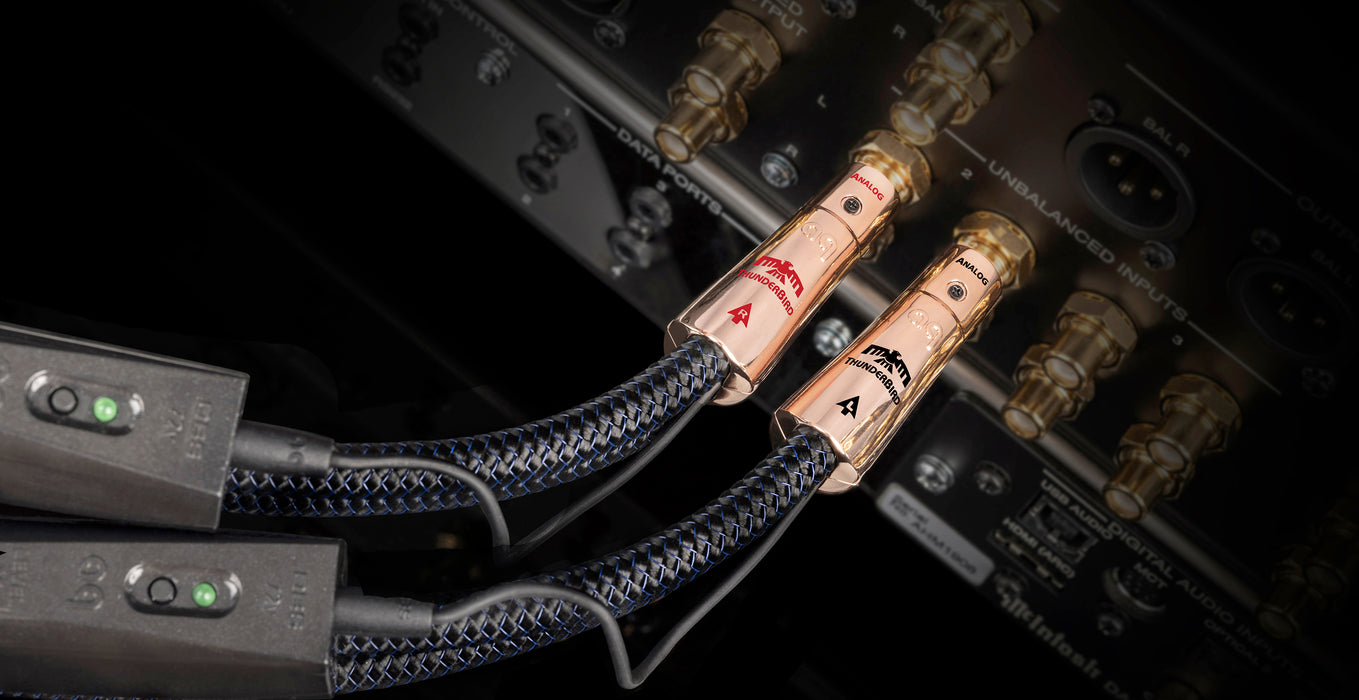 Audioquest Thunderbird - Câble d'interconnexions RCA-RCA Mâle (la paire)