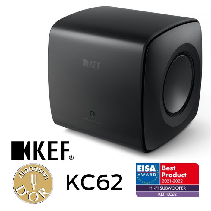 KEF KC62 - Caissons de basses avec 2 haut-parleurs de graves de 6.5'' et 2x500W RMS