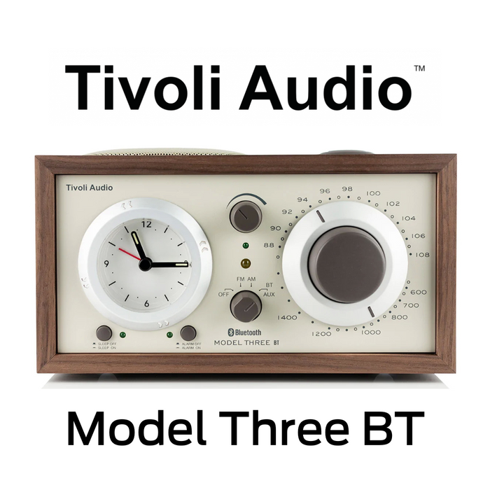 Tivoli Model Three BT - Radio-réveil AM/FM avec Bluetooth