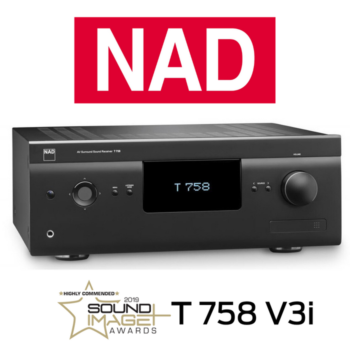 NAD T758 V3i - Récepteur cinéma maison 7 X 60Watts/Canal