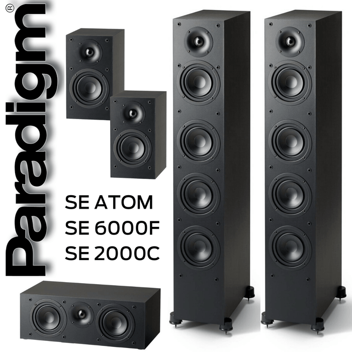 Paradigm SE6000-SE2000C-SEATOM - Ensemble de haut-parleurs cinéma maison Série Monitor