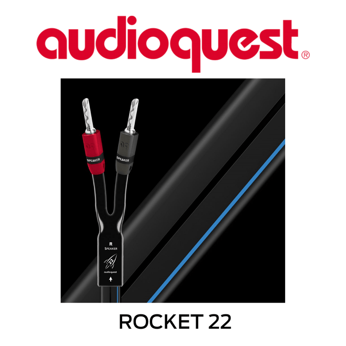 AudioQuest Rocket 22 - Câble de haut-parleurs calibre 12AWG (la paire)