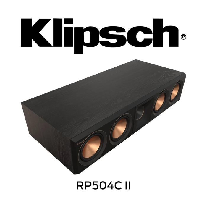 Klipsch RP504CII - Enceinte de canal central Série Référence Première 4 x 5.25'' + Tractrix 1''