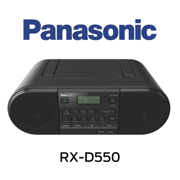 Panasonic RXD550 - Radio portable, lecteur CD, Bluetooth