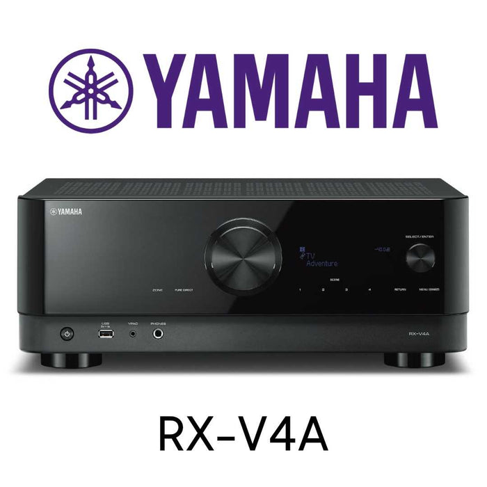 Yamaha - Récepteur cinéma maison Bluetooth 80 Watts 5.1 Canaux 8K RXV4A