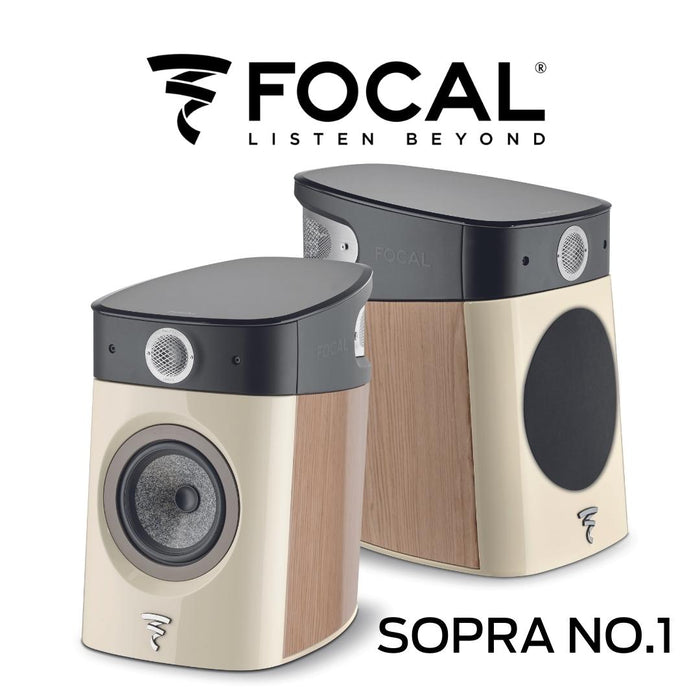 FOCAL SOPRA N°1 - Enceintes d'étagère de luxe 2 voies (la paire)