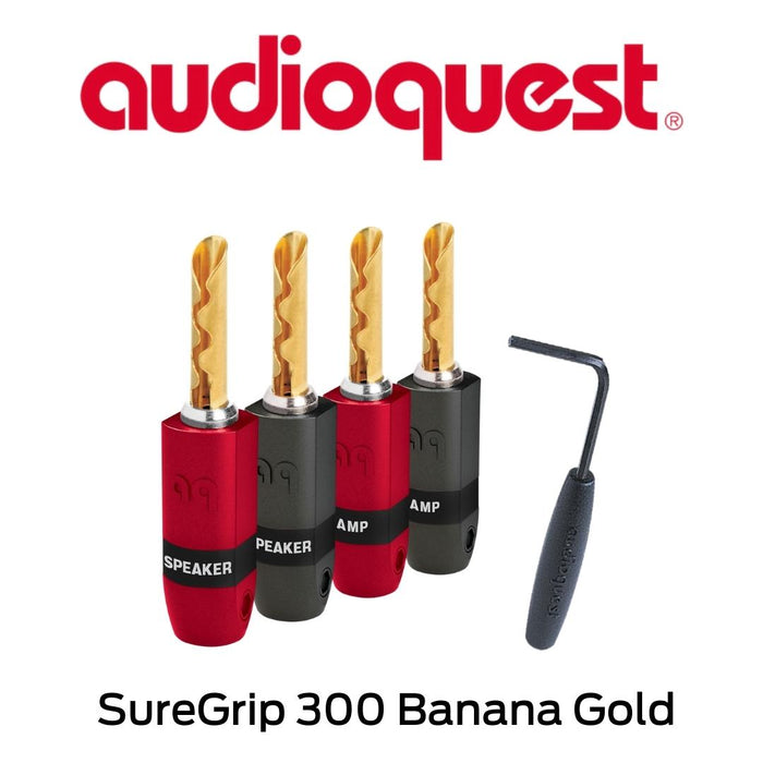 Audioquest SureGrip 300 Banana Gold - Connecteurs de type Banane