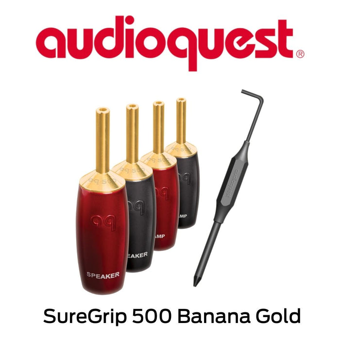 Audioquest SureGrip 500 Banana Gold - Connecteurs de type Banane