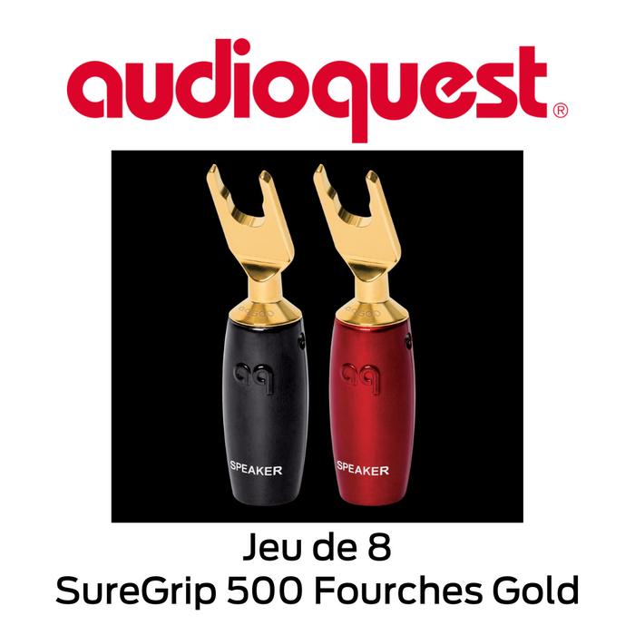 Audioquest SureGrip 500 Fourches Gold - Connecteurs de type Fourches