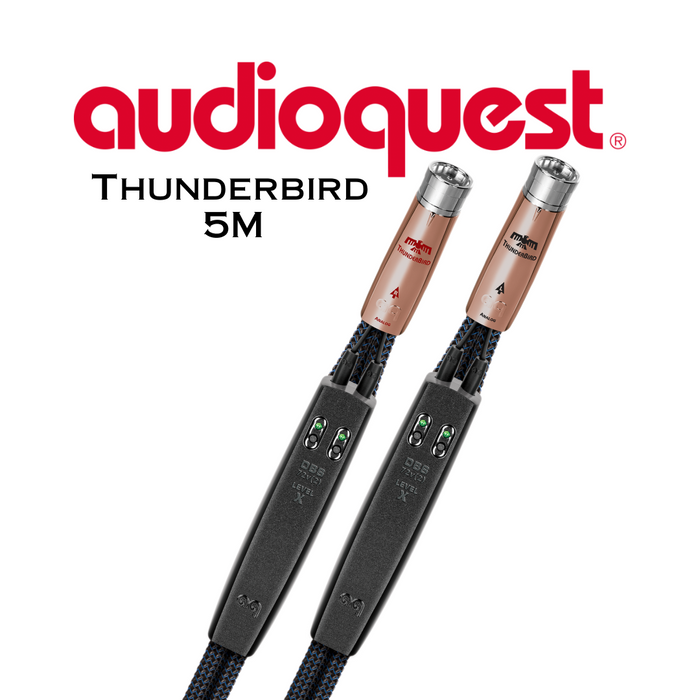 Audioquest Thunderbird - Câble audio XLR PSC +72v DBS (paire)