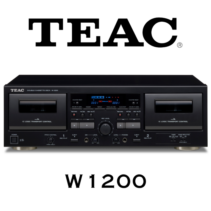 TEAC W1200 - Lecteur de cassette double avec mixage micro et une sortie USB