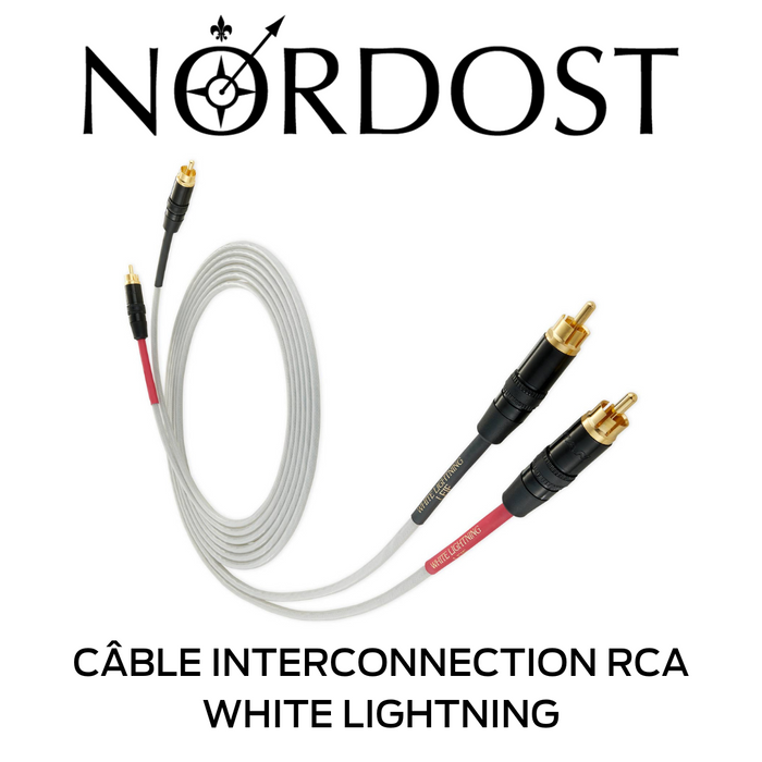 NORDOST White Lightning - Câble d'interconnexion RCA-RCA