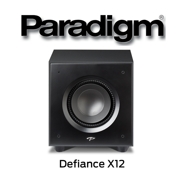 Paradigm Defiance X12 - Caisson de basses 650Watts RMS avec woofer de 12''
