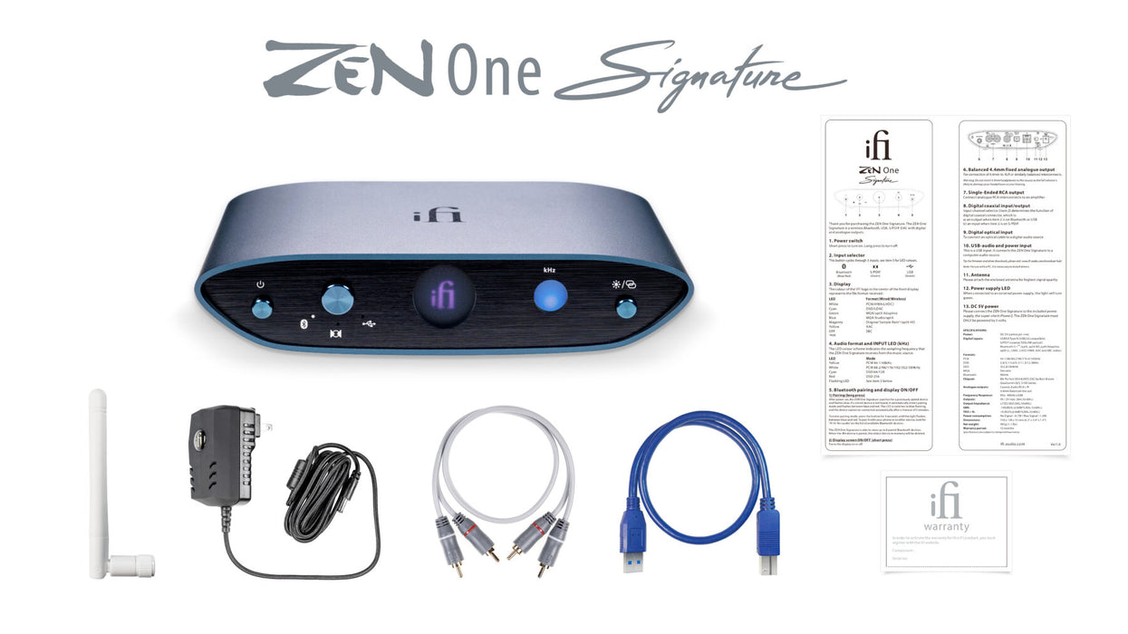 iFi Audio ZEN DAC Signature V2 - DAC Bluetooth avec connexion USB et S/PDIF