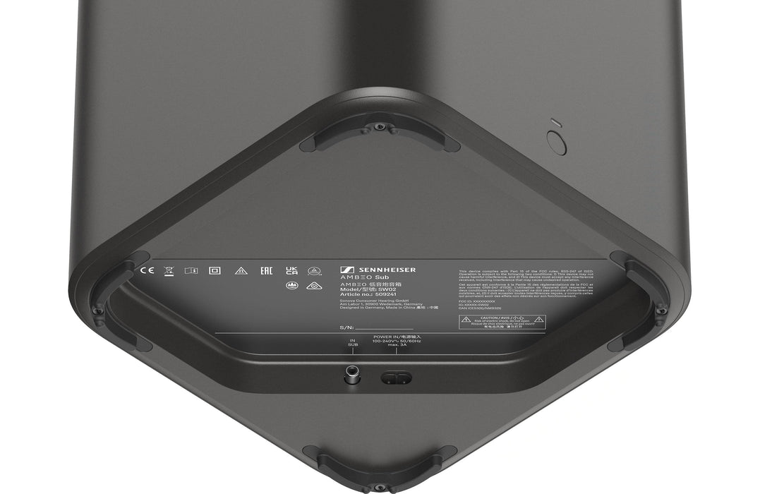 Sennheiser SW02 - Caisson de basses avec avec haut-parleur de graves de 8'' et 350W SW02