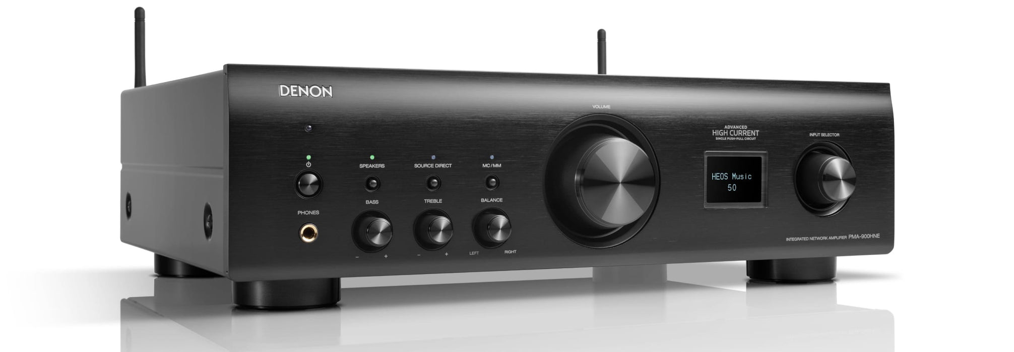 Amplificateur stéréo intégré 50Watts/Canal avec lecteur réseau intégré, entrées phono, DAC PCM1795